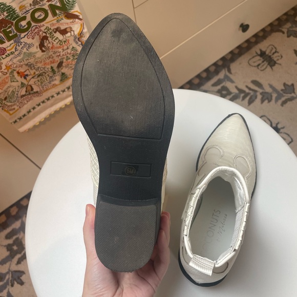 Free People White Ankle Western Boot Vegan Cavalier Boot - Picture 12 of 16